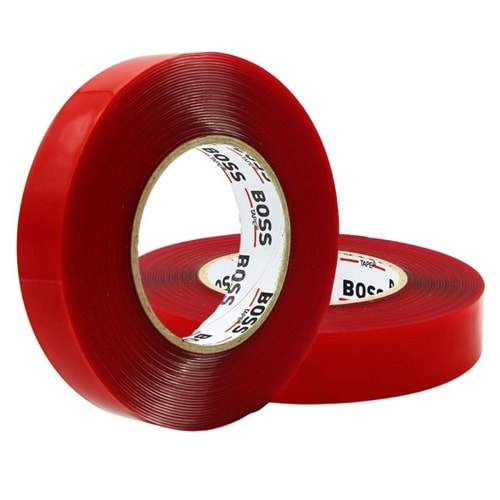 Boss Çift Taraflı 18mmx2m Akrilik Silikon Bant (1 Adet) 