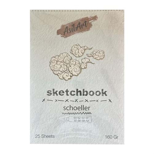 Asilart Sketchbook 160gr A5 Schoeller 25Yp