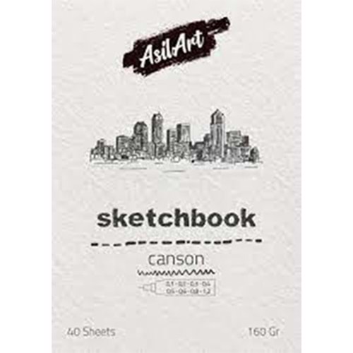 Asilart Sketchbook Esquisse A3 160gr 25yp Beyaz