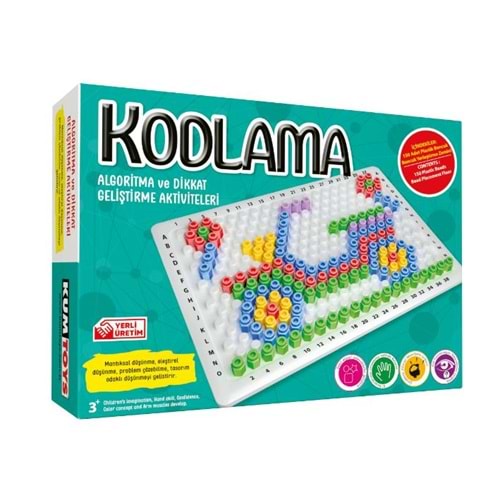 Kumtoys Kodlama Becerikli Boncuklar KM5354