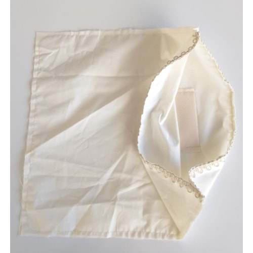 Çanta Aksesuar Fermuarsız 38X38 Cm Dikilmiş Astar Krem