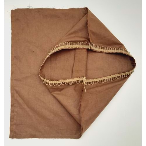Çanta Aksesuar 38x38 cm Fermuarsız Dikilmiş Astar Kahverengi