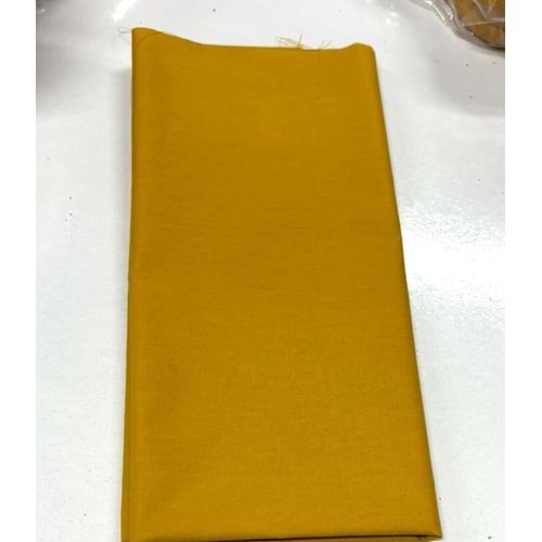 Çanta Aksesuar 120x50 cm Pamuklu Astarlık Kumaş Hardal Sarı