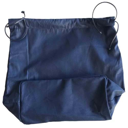 Çanta Aksesuar Örgü Çantaya Hazır Astar Tabanlı Büzgülü 22X12Cm Lacivert