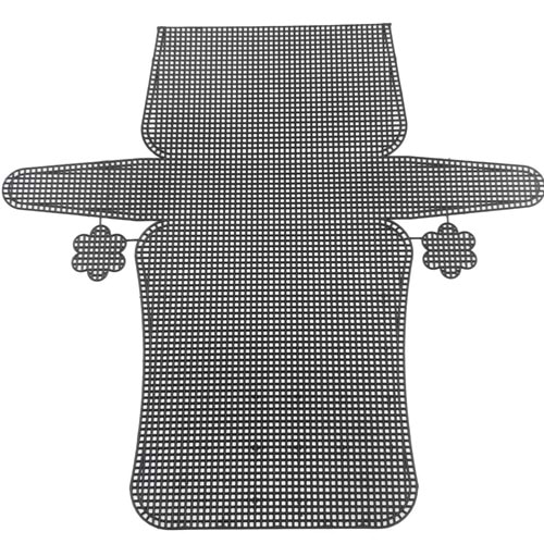 Çanta Aksesuar Plastik Kanvas Siyah Renk 22X44 Cm