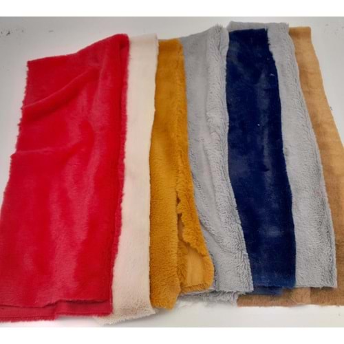 Çanta Aksesuar Renkli 100X17 Cm Kürk Set