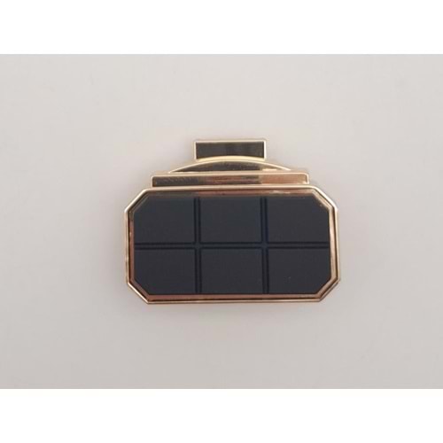 Çanta Aksesuar Light Gold Siyah Renk Mat Akrilikli Kilit