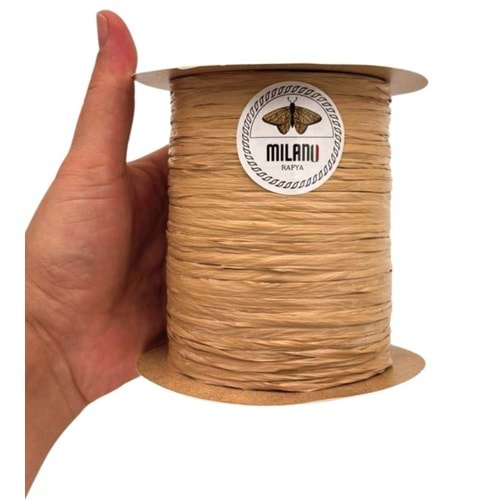 Çanta Aksesuar Milano Rafya 100 gr (no:36)(Koyu Karamel)
