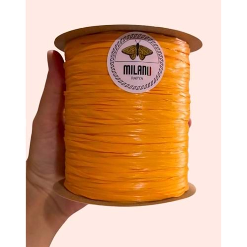 Çanta Aksesuar Milano Rafya Amber Turuncusu Renk 100 gr (no:43)
