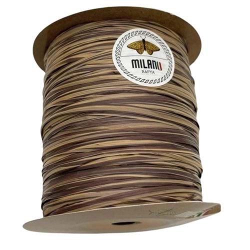Çanta Aksesuar Milano Rafya Ebruli Kahve Tonlu Renk 100 gr (D-13)