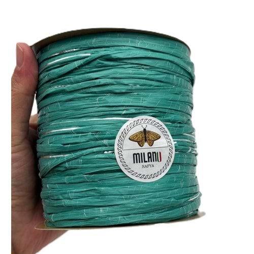 Çanta Aksesuar Milano Rafya S39 Yeşil Gümüş Simli 100 gr