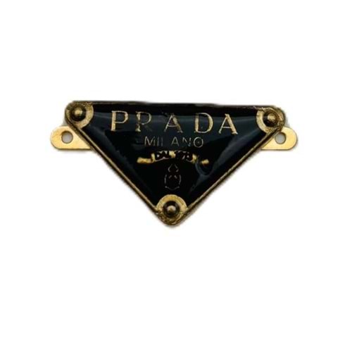 Çanta Aksesuar 3.5x2 Cm Prada Metal Plaka Etiket Süs