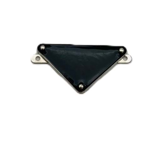 Çanta Aksesuar 3.5x2 Cm Üçgen Metal Plaka Etiket Süs Gümüş Metalli