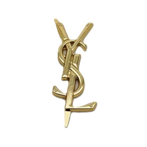 Çanta Aksesuar 7X3 Cm Gold YSL Metal Plaka Etiket Süs