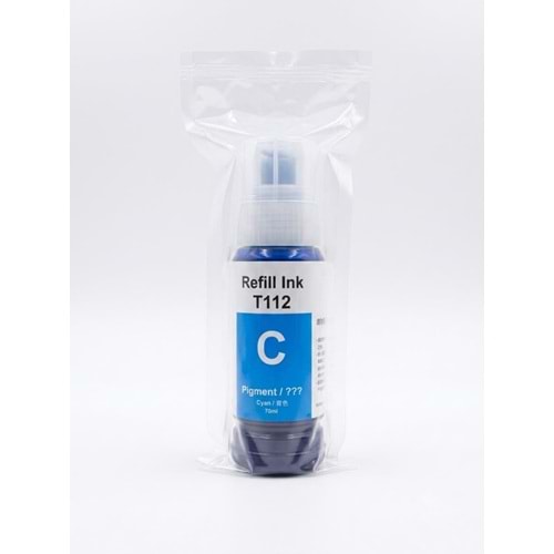 Epson T112C Mavi Muadil Mürekkep 70 ml