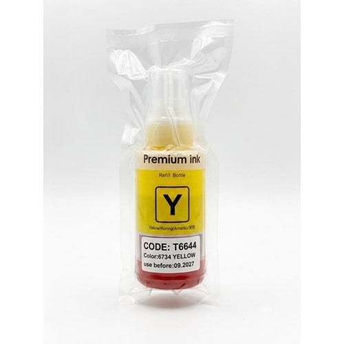 Epson T6644 / T6734 Sarı Muadil Mürekkep 70 ml