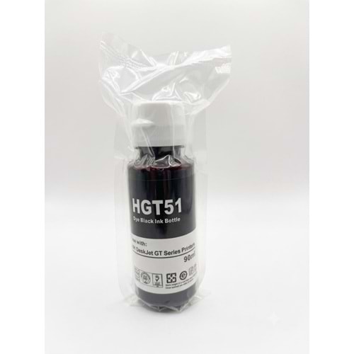 Hp Gt51Bk Siyah Muadil Mürekkep 90 ml
