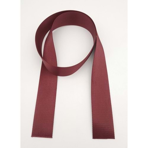 Çanta Aksesuar 4 Cm Bordo Renk Polyester Kolon 1 Metre