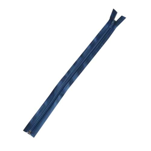 Çanta Aksesuar Petrol Mavi Renk 40 Cm Plastik Diş Fermuar Fd4