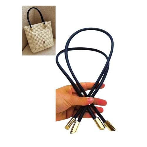 Çanta Aksesuar 60 cm Lacivert Renk Trend Model Çift Çanta Sapı