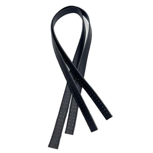 Çanta Aksesuar 80x2 cm Siyah Renk 16 Delikli Model Çift Çanta Sapı
