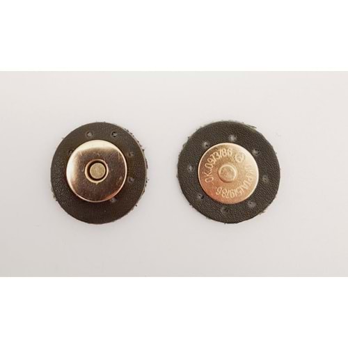Çanta Aksesuar Haki Yeşili Suni Derili Mıknatıslı Çıtçıt Light Gold Metalli