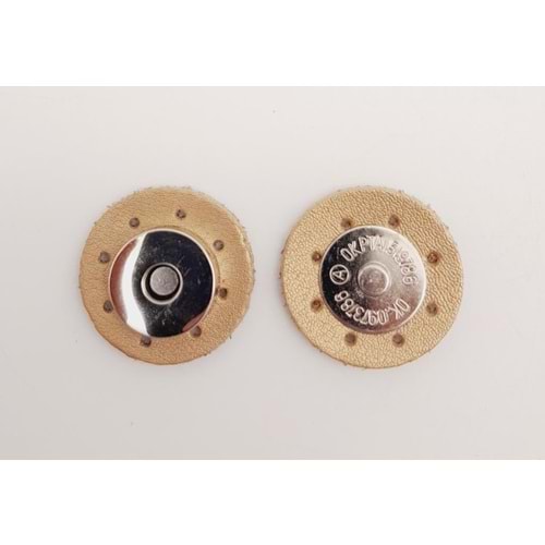 Çanta Aksesuar Gold Renk Suni Derili Mıknatıslı Çıtçıt Gümüş Metalli