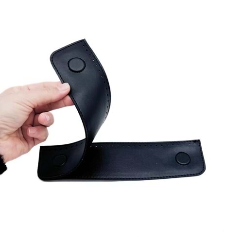 Çanta Aksesuar Lacivert Suni Derili Çift Gizli Mıknatıs