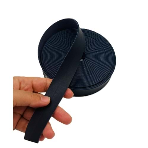 Çanta Aksesuar 2.5 Cm Şerit Suni Deri Lacivert Renk 1 metre