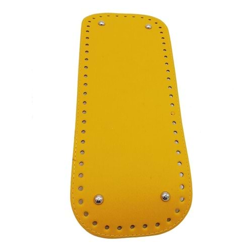 Çanta Aksesuar Suni Deri Sarı Renk 32X12 cm Dikdörtgen Çanta Tabanı