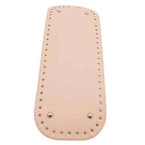 Çanta Aksesuar Suni Deri Pudra Renk 32X12 cm Dikdörtgen Çanta Tabanı