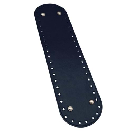 Çanta Aksesuar Suni Deri 37x10 cm Oval Çanta Taban Lacivert Renk Light Gold Aparatlı