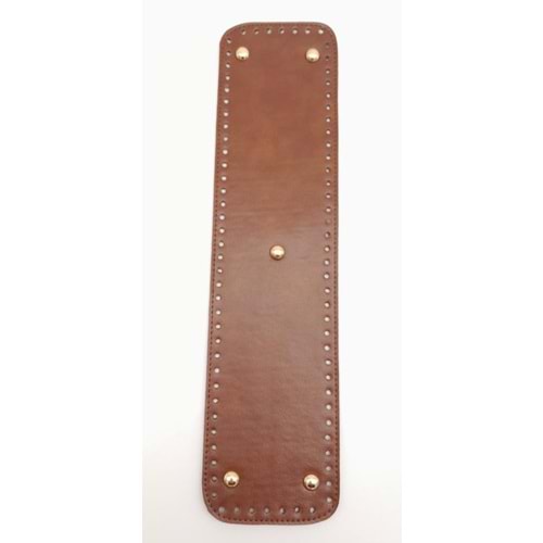 Çanta Aksesuar Suni Deri Taba Renk 40X10 cm Dikdörtgen Çanta Tabanı Light Gold Aparatlı