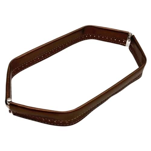 Çanta Aksesuar Bakır Renk Derili Metal Çanta Ağzı 33 Cm