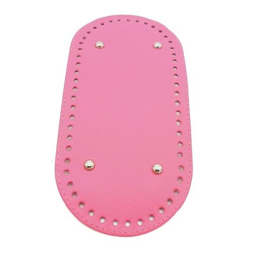 Çanta Aksesuar Suni Deri Fuşya Renk 25X12 cm Oval Çanta Tabanı