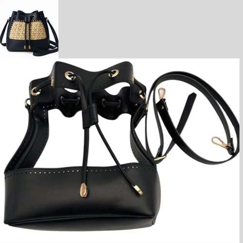 Çanta Aksesuar Torba Model Çanta Yapım Aparatı Siyah Renk Light Gold Metalli