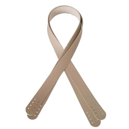 Çanta Aksesuar 70X2.4 Cm Bej Renk Suni Deri Çanta Sapı