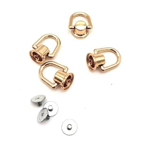 Çanta Aksesuar Light Gold Vidalı Askı Büyük Boy 4 Adet