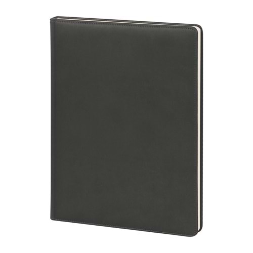 YAKACIK SİYAH TARİHLİ GÜNLÜK CİLTLİ AJANDA (20X28 CM)