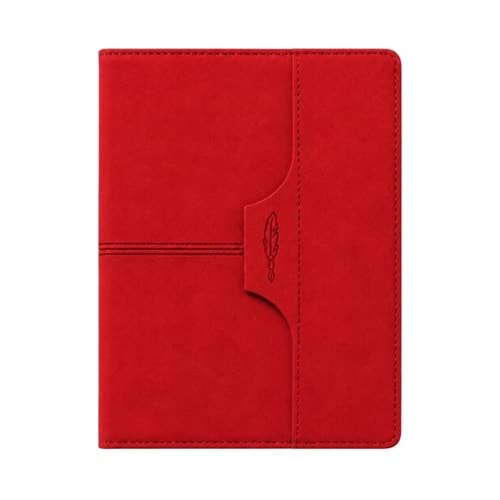 ATAKULE KIRMIZI TARİHSİZ DEFTER (15X21 CM)