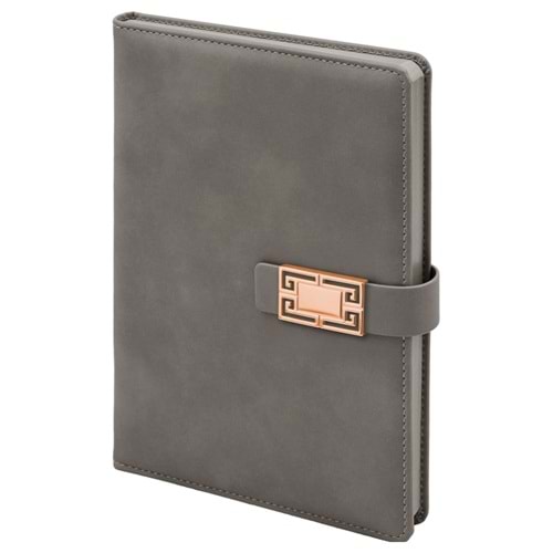 ÖVEÇLER GRİ TARİHSİZ DEFTER (15X21 CM)
