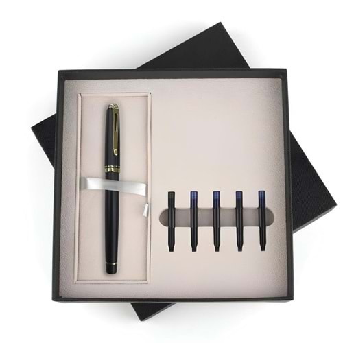 ESKİPAZAR SİYAH DOLMA KALEM SETİ