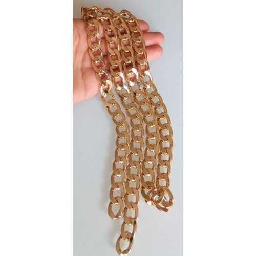 Çanta Aksesuar Light Gold Renk Klasik Çanta Zinciri 120 Cm