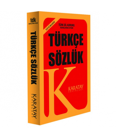 4E Sözlük Türkçe Plastik Kapak 1.Hamur Sarı Karatay Yayınevi