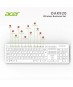 Acer OAK-920  Beyaz Kablosuz Sessiz Tuşlu  2.4Ghz Klavye Moue Set Beyaz (Mouse 1200Dpı)