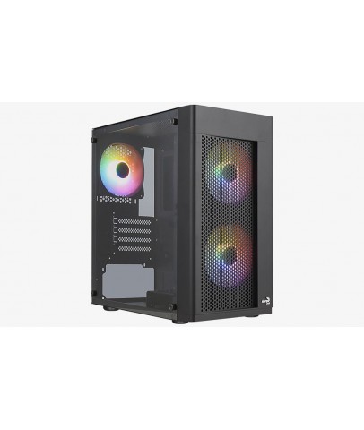 Aerocool-AE HEXFR 400 Hexform 400W 3x120mm FRGB USB 3.0 Mini Tower Kasa