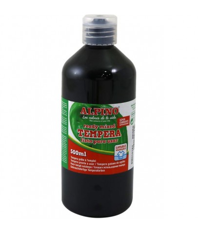 Alpino Tempera Sulu Boya 500ml Siyah DM-010183