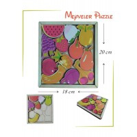 Ankebut Oyuncak Meyveler Puzzle 18*20 Cm