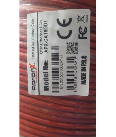 Apronx Cat6 23AWG 305Mt Outdoor 0,57mm Turuncu Utp Kablo