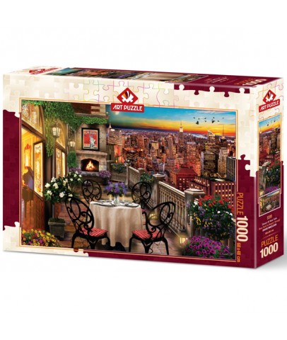 Art Puzzle 1000 Parça New YorkTa Akşam Yemeğİ 5184